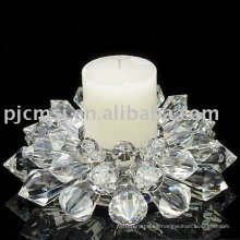 Candelero cristalino de la flor del nuevo diseño 2013 para los favores de la boda